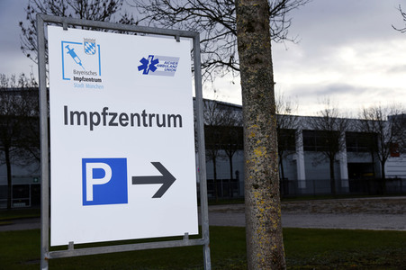 Impfzentrum in der Messe München