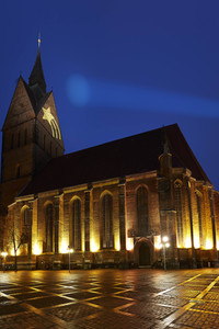 Stern-Projektion an der Marktkirche in Hannover