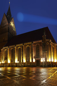Stern-Projektion an der Marktkirche in Hannover