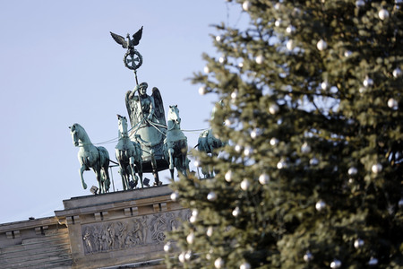 Quadriga auf dem Brandenburger Tor in Berlin