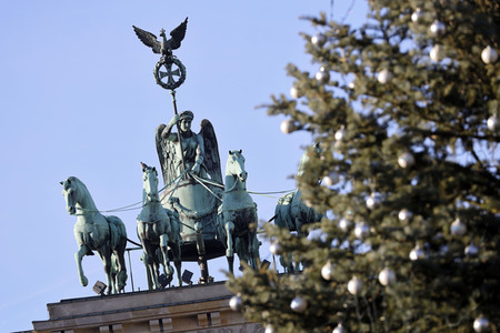 Quadriga auf dem Brandenburger Tor in Berlin