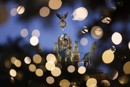 Quadriga auf dem Brandenburger Tor in Berlin