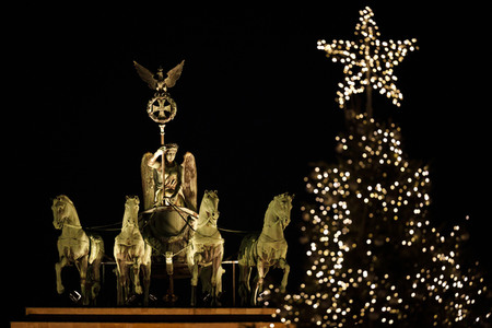 Quadriga auf dem Brandenburger Tor in Berlin