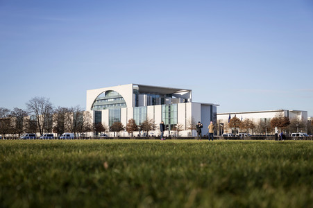 Vorbereitungen zur Silvesterfeier am Brandenburger Tor in Berlin