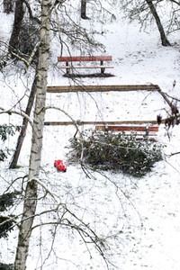 Erster Schnee 2021 in Berlin