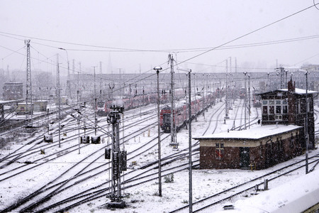 Erster Schnee 2021 in Berlin