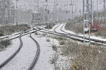 Erster Schnee 2021 in Berlin