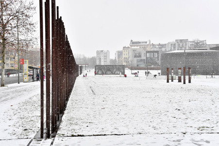 Erster Schnee 2021 in Berlin