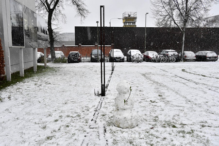 Erster Schnee 2021 in Berlin