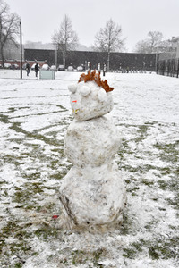 Erster Schnee 2021 in Berlin