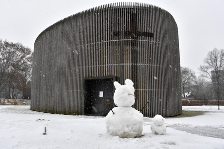 Erster Schnee 2021 in Berlin