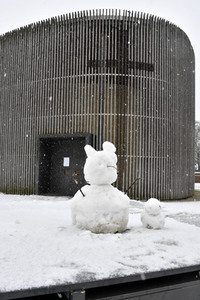 Erster Schnee 2021 in Berlin