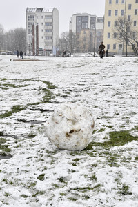 Erster Schnee 2021 in Berlin
