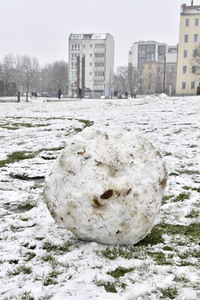 Erster Schnee 2021 in Berlin
