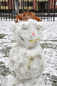 Erster Schnee 2021 in Berlin