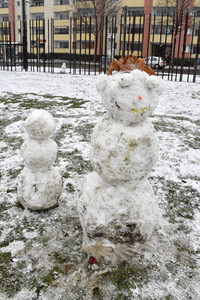 Erster Schnee 2021 in Berlin