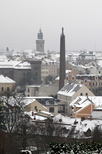 Erster Schnee 2021 in Görlitz