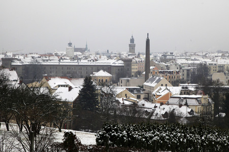 Erster Schnee 2021 in Görlitz