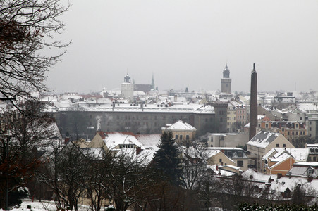 Erster Schnee 2021 in Görlitz