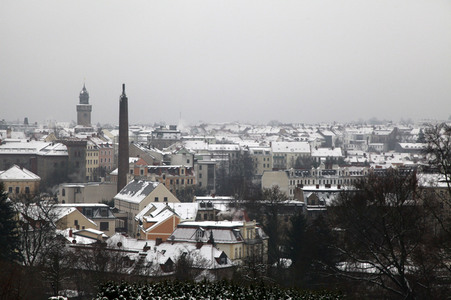 Erster Schnee 2021 in Görlitz