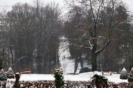 Erster Schnee 2021 in Görlitz
