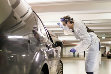 Symbolfoto Corona-Testzentrum