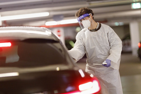 Symbolfoto Corona-Testzentrum