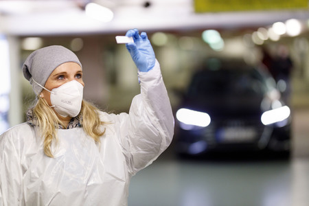 Symbolfoto Corona-Testzentrum