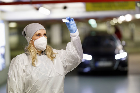 Symbolfoto Corona-Testzentrum