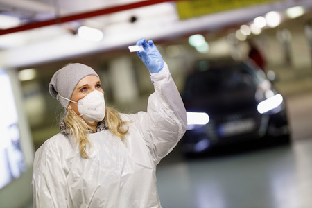 Symbolfoto Corona-Testzentrum