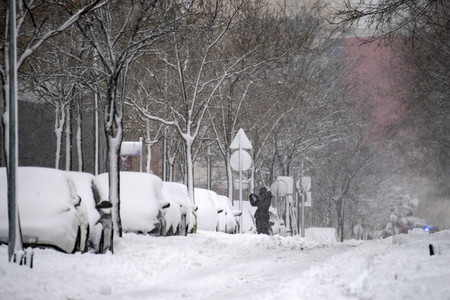 Sturmtief Filomena sorgt für Chaos in der Region Madrid
