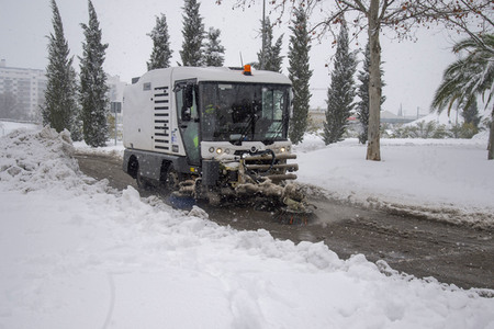 Sturmtief Filomena sorgt für Chaos in der Region Madrid