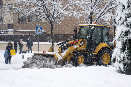 Sturmtief Filomena sorgt für Chaos in der Region Madrid