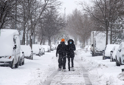 Sturmtief Filomena sorgt für Chaos in der Region Madrid