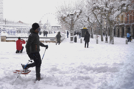 Sturmtief Filomena sorgt für Chaos in der Region Madrid
