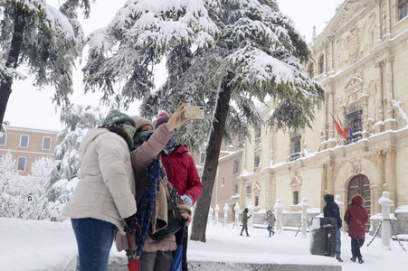 Sturmtief Filomena sorgt für Chaos in der Region Madrid