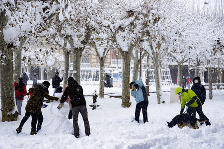 Sturmtief Filomena sorgt für Chaos in der Region Madrid