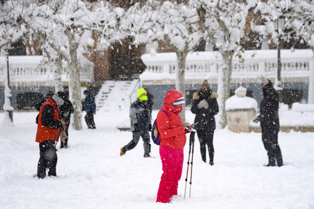 Sturmtief Filomena sorgt für Chaos in der Region Madrid