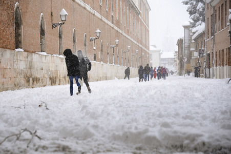 Sturmtief Filomena sorgt für Chaos in der Region Madrid