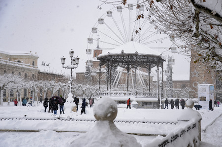 Sturmtief Filomena sorgt für Chaos in der Region Madrid