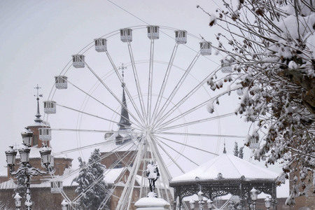 Sturmtief Filomena sorgt für Chaos in der Region Madrid