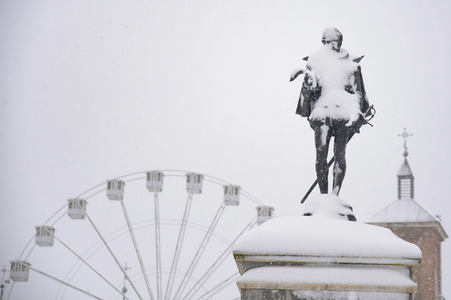 Sturmtief Filomena sorgt für Chaos in der Region Madrid