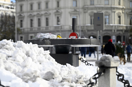 Nach dem Sturmtief Filomena in der Region Madrid