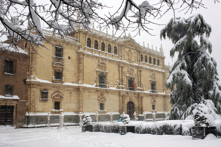 Nach dem Sturmtief Filomena in der Region Madrid