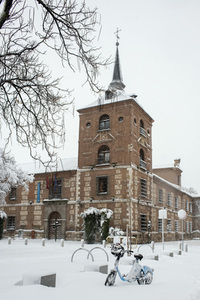 Nach dem Sturmtief Filomena in der Region Madrid