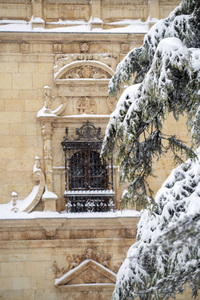 Nach dem Sturmtief Filomena in der Region Madrid