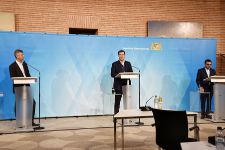 Pressekonferenz zu den Folgen der Corona-Pandemie in München