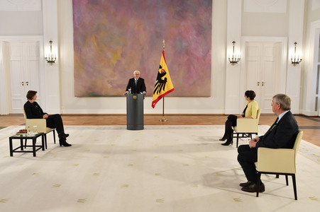 Gespräch des Bundespräsidenten mit Historikern in Berlin