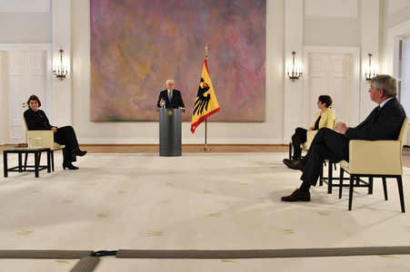 Gespräch des Bundespräsidenten mit Historikern in Berlin