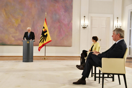 Gespräch des Bundespräsidenten mit Historikern in Berlin